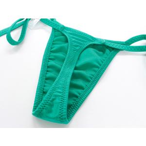 Tバック 紐パンツ ユニセックス 水着光沢生地の詳細画像5
