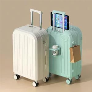 スーツケース USBポート付き カップホルダー 機内持ち込み 小型 Sサイズ Mサイズ 出張 2泊-3泊向き キャリーケース 旅行 充電口 超軽量 大容量｜yanyanshop