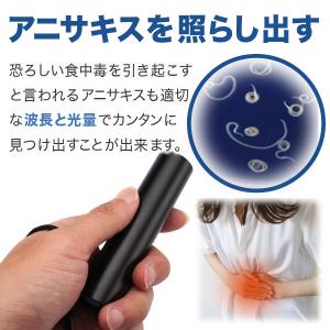 充電式 アニサキスライト ブラックライト 刺身...の詳細画像2