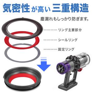 ダイソン ダストカップ 蓋 パッキン リング ...の詳細画像2