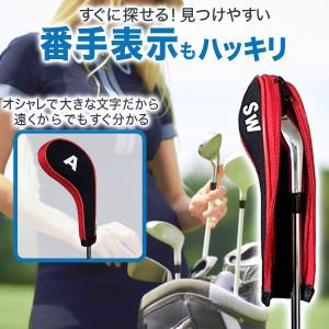 アイアンカバー 10点セット ゴルフ ヘッドカ...の詳細画像2