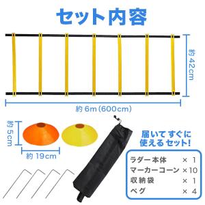 ラダー トレーニング マーカーコーン 10個 ...の詳細画像5
