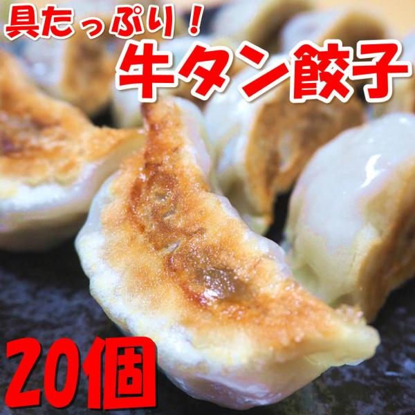 具たっぷり! 手作り牛タン餃子（20個）仙台 宮城 牛たん 肉 野菜 惣菜 中華 点心　送料無料　ギ...