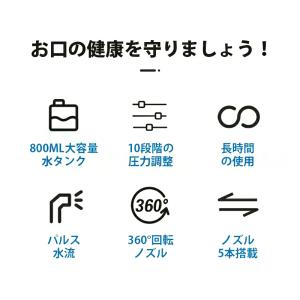 口腔洗浄器 歯垢除去 オーラルケア 口内洗浄機...の詳細画像4