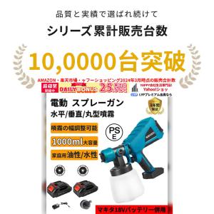 スプレーガン 電動 18Vバッテリー互換対応 ...の詳細画像2