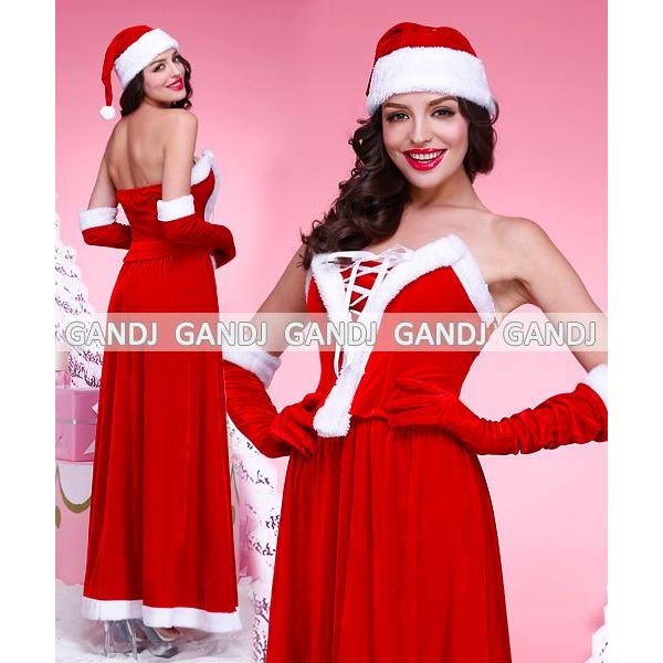 サンタクロース 衣装/ロングスカート/クリスマス衣装Yapy9445