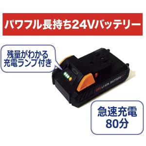 24V共通リチウムイオンバッテリー YARDF...の詳細画像3