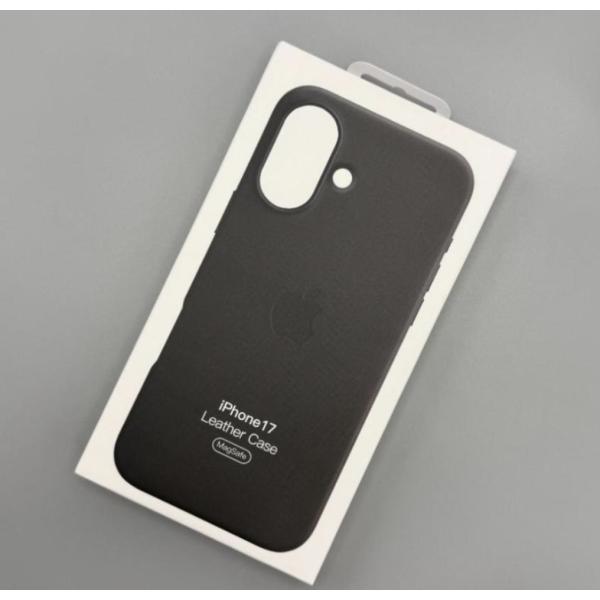 iPhone17 レザーケース-　ブラック MagSafe対応 アップル アイフォン 並行輸入品 ケ...