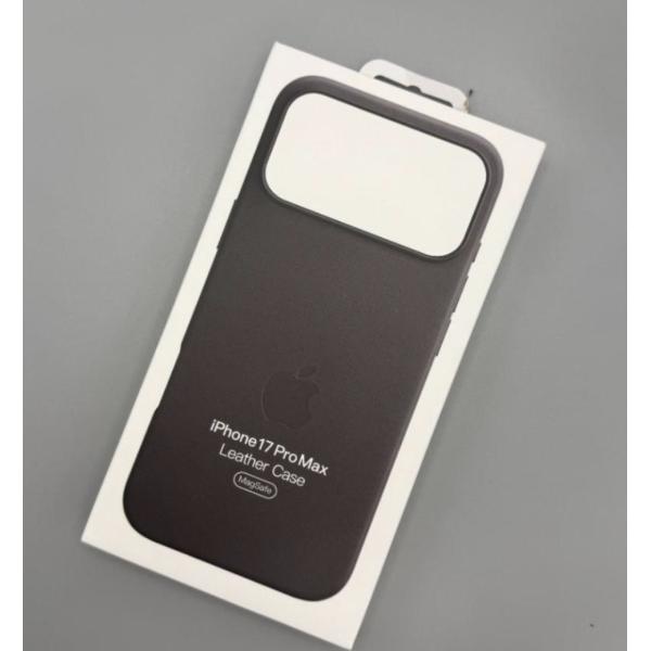 iPhone17promax レザーケース ブラック MagSafe対応 アップル アイフォン 並行...