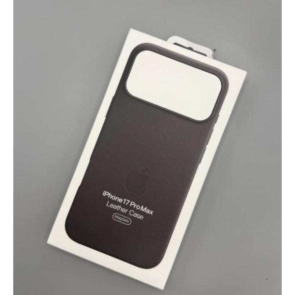 iPhone17promax レザーケース-　ブラック MagSafe対応 アップル アイフォン 並...