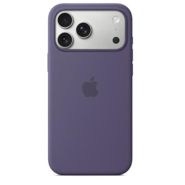 iPhone 17 Pro Max シリコーンケース - パープルフォグアップル   MagSafe...