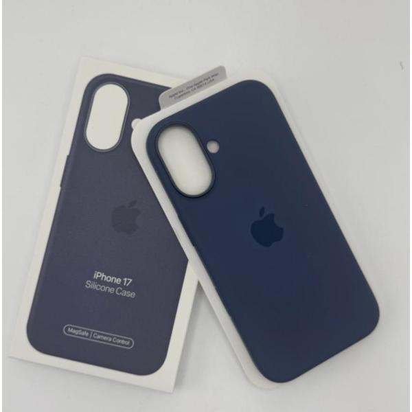 iPhone17 シリコンケース アンカーブルー MagSafe対応 アップル アイフォン 並行輸入...
