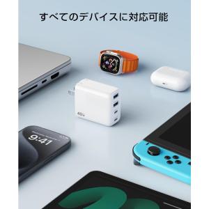 40W 急速充電器 USB-C PD充電器 4...の詳細画像1