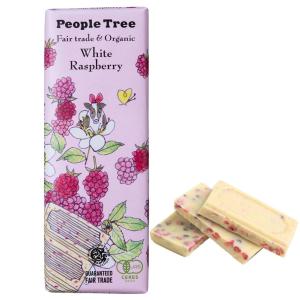 ピープルツリー People Tree フェアトレードチョコレート オーガニック ホワイト・ラズベリー 50g バレンタイン ホワイトデー プチギフト｜yasac
