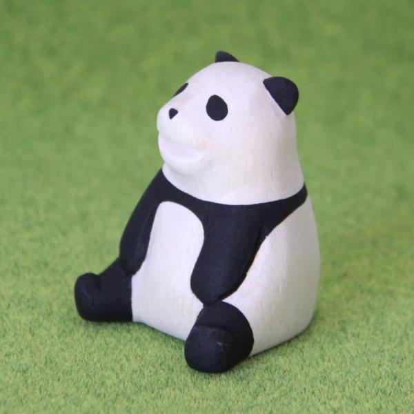 T-Lab. ぽれぽれ動物 パンダ polepole ポレポレ ティーラボ 木製 木彫りアニマル 小...