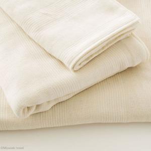 みやざきタオル 今治オーガニックブランケット basic◆150×236cm 綿 オーガニックコットン シーツ タオルケット 無地 生成り 今治タオル 日本製 ギフト