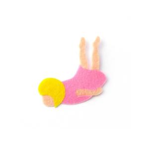 アイロン接着フェルトアップリケA-20 リバースプロダクツ Re:VERSE PRODUCTS トヨクラタケル フエルト ワッペン かわいい おしゃれ 女の子 空飛ぶ