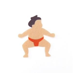 アイロン接着フェルトアップリケA-27 リバースプロダクツ Re:VERSE PRODUCTS トヨクラタケル フエルト ワッペン かわいい おすもう 力士 どすこい
