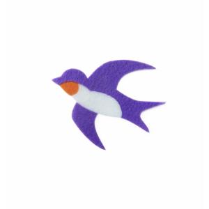アイロン接着フェルトアップリケA-31 リバースプロダクツ Re:VERSE PRODUCTS トヨクラタケル フエルト ワッペン かわいい おしゃれ 動物 燕 スワロー