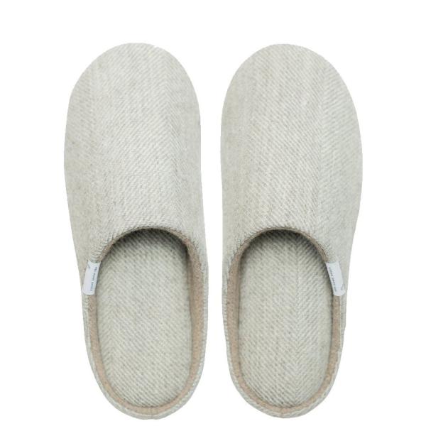 スリッパ ウール・ホームシューズ ベージュ Mサイズ 22.5-24.5cm ABE HOME SH...