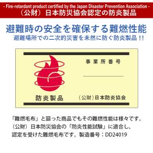 災害備蓄用難燃フリース毛布 災害備蓄用毛布 コ...の詳細画像5