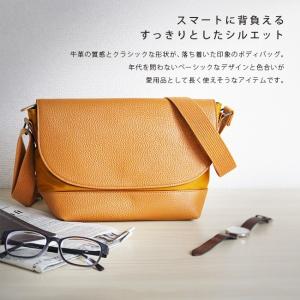 ショルダーバッグ メンズ レディース 革 斜め...の詳細画像4