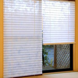 ロールスクリーン 障子風スクリーン 88cm×180cm  ( 88×180 和風スクリーン 和 障子 和室 障子スクリーン アジアン 不織布 和風 すだれ 簾 窓 )