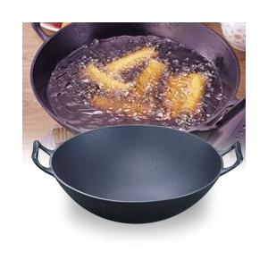 南部鉄器 中華鍋深型 （中）直火 南部鉄器 鉄鍋 深型 岩鋳 日本製 いわちゅう イワチュー (NT...