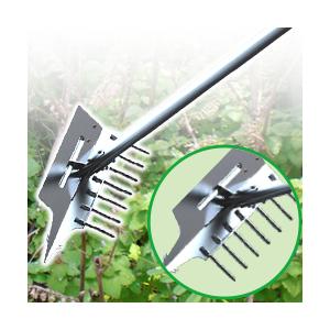 雑草退治 草と〜る ( 熊手 レーキ 草抜き 雑草除去 除草