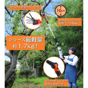 ヤードフォース コードレス 高枝電動チェーンソ...の詳細画像3