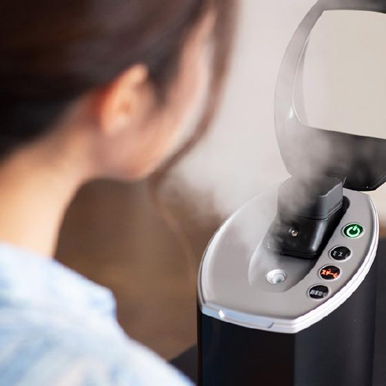 nicoja 超音波フェイススチーマー ( 日光精器 超音波 フェイススチーマー 超音波スチーム 化...