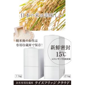 米びつ 米 冷蔵庫 ライスフリッジ クラウド ...の詳細画像1