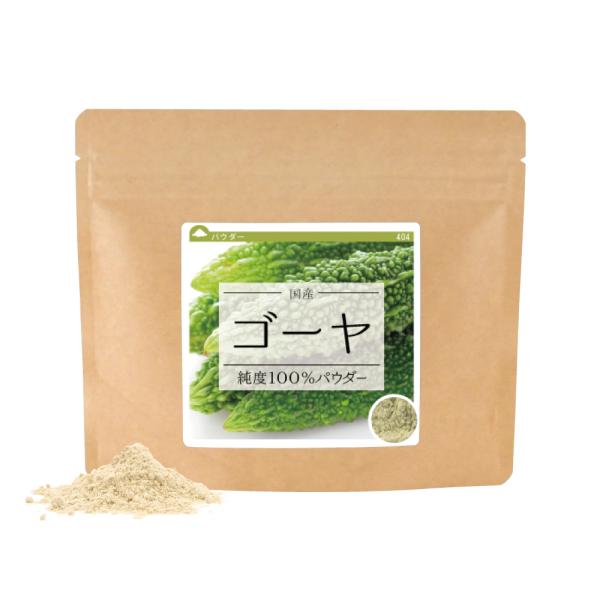 ゴーヤ 国産 100%パウダー 80g ゴーヤ茶 ゴーヤ粉末 苦瓜 ニガウリ まるごと種 粉末 パウ...