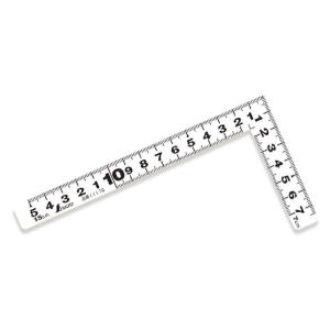 シンワ測定   曲尺平ぴた ホワイト 15cm 表裏同目  11170