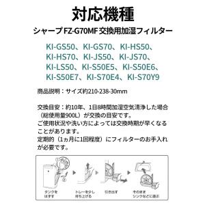シャープ FZ-G70MF 加湿フィルター交換...の詳細画像4
