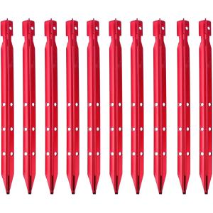 アウトドア ペグ（固定用パイプ、蝶ボルト付き)×4本 ケース付き