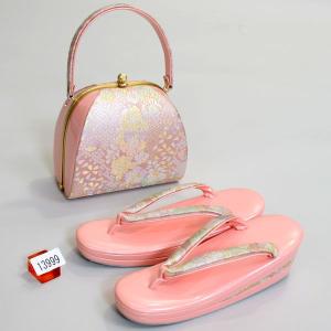 草履バッグセット 正絹帯地 フリーサイズ 適合足サイズ22.5cm〜24.5cm