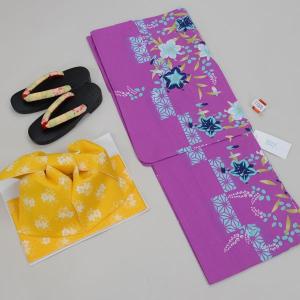 浴衣・帯・下駄 3点フルセット 女性用 仕立て...の詳細画像2