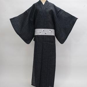 浴衣 6点セット 男性用 楊柳生地 無地 アイボリー色 和遊日 M/L/LL/5L