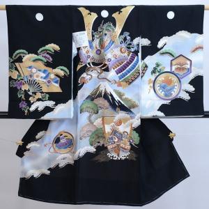 お宮参り 産着 男児 男の子 正絹 のしめ 祝着 初着 紋付き 羽二重 新品（株）安田屋 NO20044