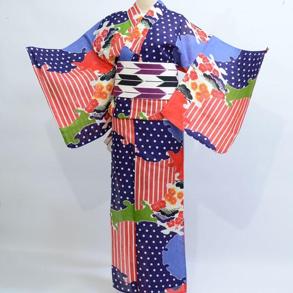 浴衣 単品 仕立て上がり 女性用 凪 nagi 綿70%麻30% 古典柄 現代柄 和モダン 新品（株...