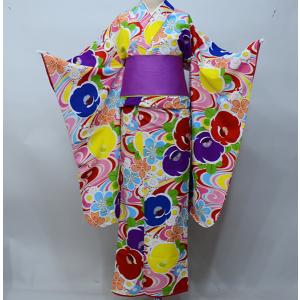 着物 ジュニア用 単品 生地：日本製 Lako Kura 卒業式 新品（株）安田屋 NO22736-4｜yasudaya529