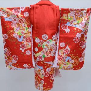 七五三 三歳 女児 正絹 被布着物フルセット ...の詳細画像1