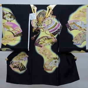お宮参り 産着 のしめ 男児 正絹 着物 羽二重 豪華絢爛 金刺繍 祝着 鷹