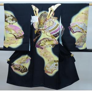 お宮参り 産着 のしめ 男児 正絹 着物 羽二重 豪華絢爛 金刺繍 祝着 鷹