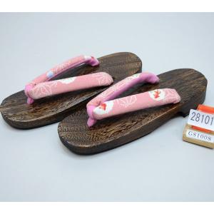 下駄 焼き 桐下駄 女性用 フリーサイズ 適合足サイズ23.5cm〜24.5cm 新品（株）安田屋 NO28101