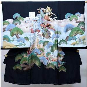 お宮参り 産着 のしめ 男児 正絹 着物 羽二重 豪華絢爛 金刺繍 祝着 鷹