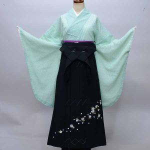 二尺袖 着物 袴 フルセット 染加工は日本 生地と縫製は海外 着物丈は  