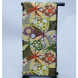 O02☆振袖用☆ 新品(保管品) 正絹 六通 高級袋帯 袋帯 正絹 六通 仕立て上がり 振袖用 留袖用 訪問着用 NO36440