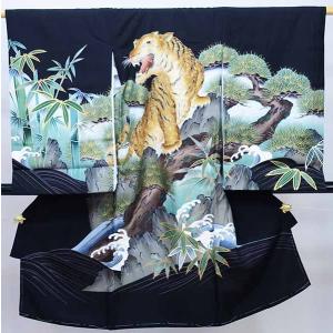 お宮参り 産着 のしめ 男児 正絹 着物 羽二重 豪華絢爛 金刺繍 祝着 鷹